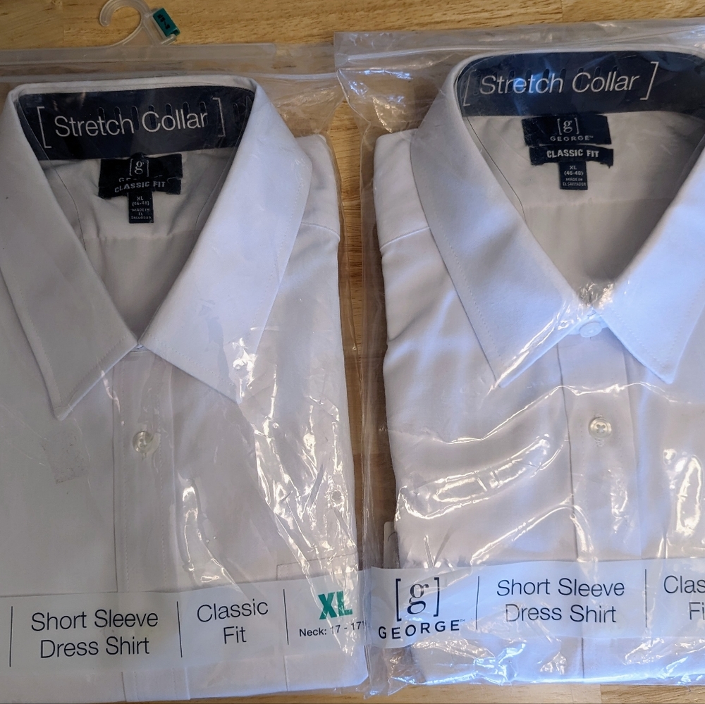 Men's George XL Dress Shirt short sleeve